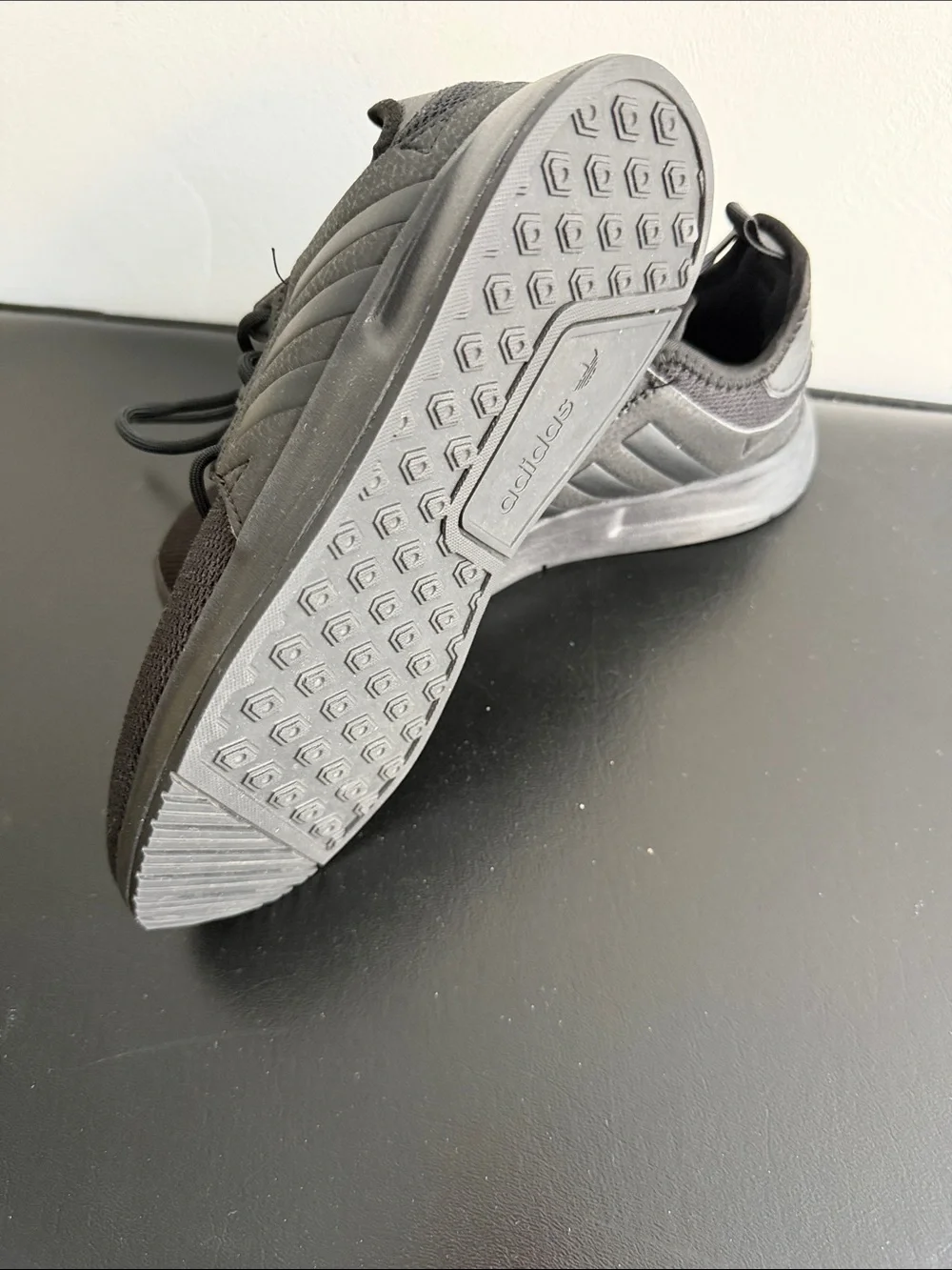 adidas Kids All-Black Lightweight Sneakers